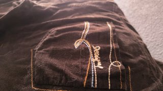 Pantalones Desigual Pitillo Marrones T30