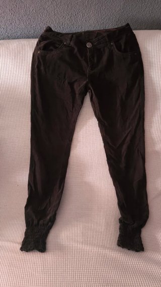 Pantalones Desigual Pitillo Marrones T30