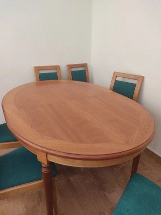 Mesa Comedor Extensible y 6 Sillas