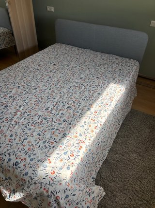 Cama IKEA SLATTUM cabecero tapizado (sin colchón)