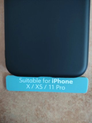 Funda Silicona Negra iPhone X/XS/11 Pro