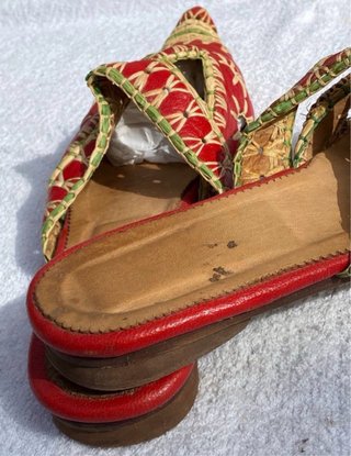 Sandalias Árabes Artesanales Rojas