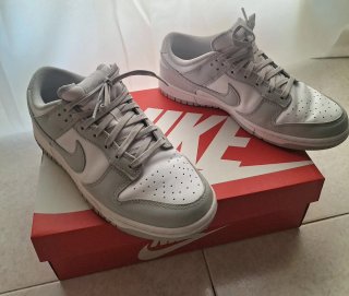 Nike Dunk Low Retro Gris Blanco
