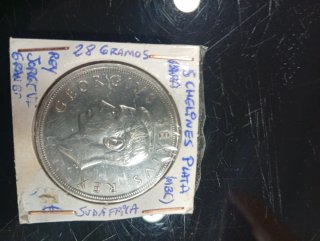 Moneda 5 Chelines Plata Sudáfrica