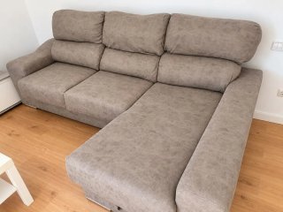 Sofá Chaise Longue Beige
