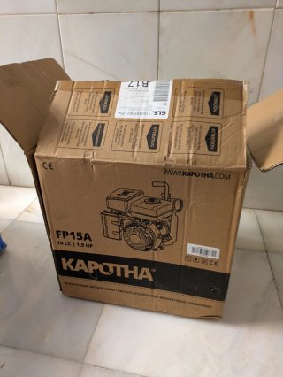 Motobomba agua Kapotha 79cc