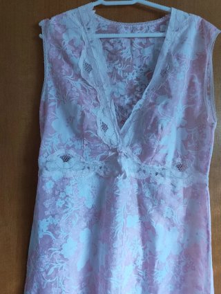 Camisón largo con encaje