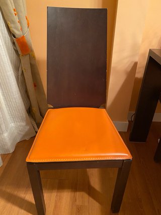Mesa extensible con 6 sillas
