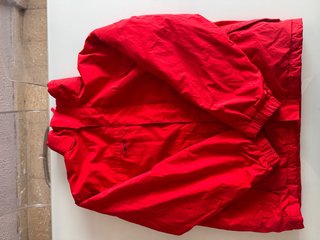 Chaqueta de esquí Wedze roja con capucha
