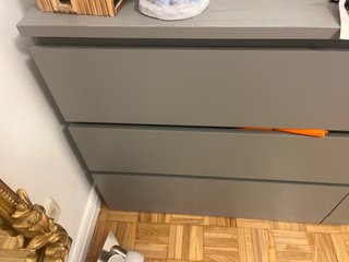 Cómoda MALM 6 cajones Ikea gris