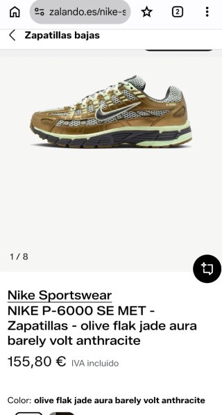 Zapatillas Nike P-6000 Gold