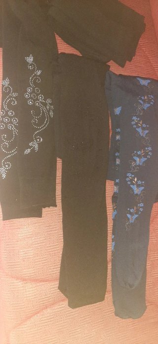 Set Leggings Donna Nero e Blu