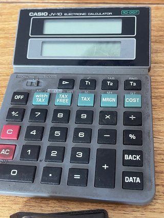 4 Calculadoras Casio: FX-100D, LC-78, JV-10, LC-8