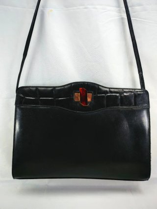 Borsa nera elegante vintage anni 80