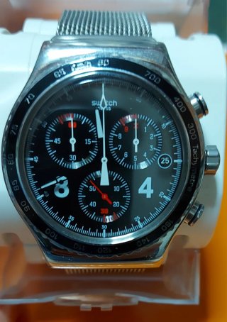 Orologio Swatch Irony 43mm Chrono Blackie YVS401G