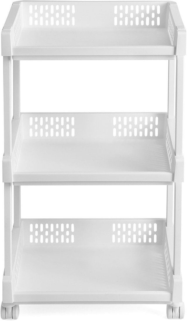 Carrello Ausiliare a 3 Livelli Colore Bianco