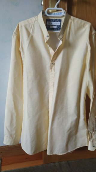 Camisa Amarilla Zara Talla M