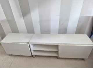 Mueble TV blanco