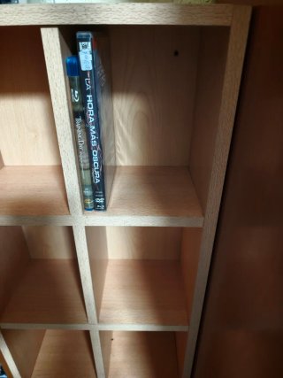Estantería Organizador DVD/Blu-ray Madera