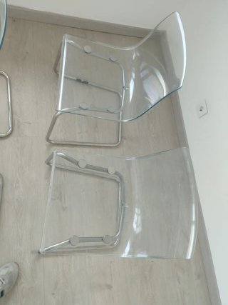Pack 4 Sillas Tobías Ikea Transparentes