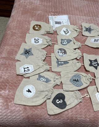 Calendario de Adviento con 24 Bolsitas