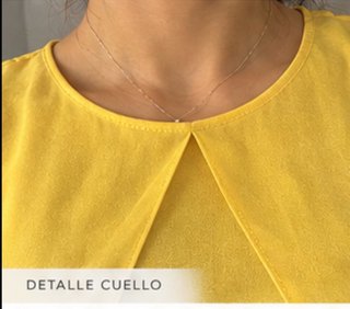 Blusa amarilla sin mangas