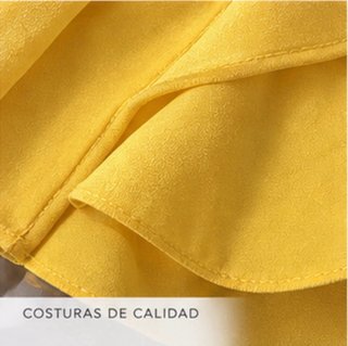 Blusa amarilla sin mangas