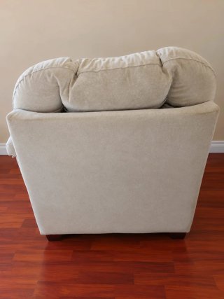 Sofá Individual Beige Tela