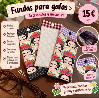 Set de 3 Fundas para Gafas Artesanales