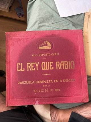 Álbum 8 Discos Pizarra El Rey que Rabió”