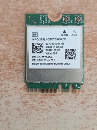 Tarjeta WiFi Bluetooth Realtek RTL8822CE