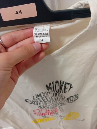 Camiseta Mickey Mouse Beige Talla M