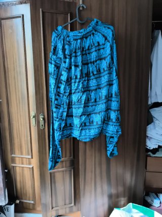 Pantalones estilo turco con estampado de elefantes