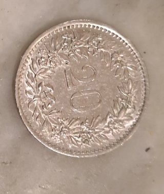 Moneda 20 Centavos Confederación Helvética 1969