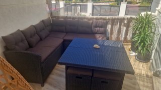 Conjunto Rinconera Exterior Marrón y Negro