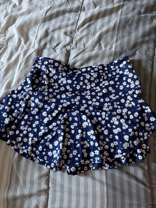 Falda pantalón con estampado floral