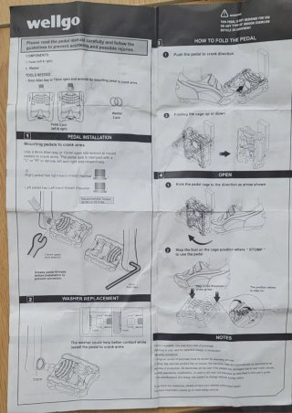 Pedales de Bicicleta Plegables de Aluminio