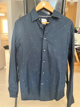 Camisa Calvin Klein Hombre Azul