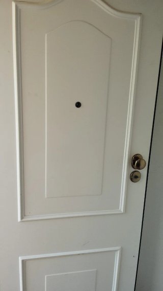 Puerta acorazada/blindada cortada