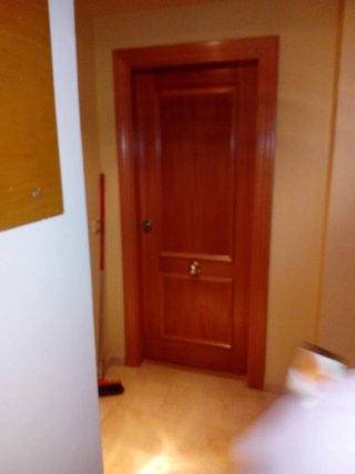 Puerta acorazada/blindada cortada