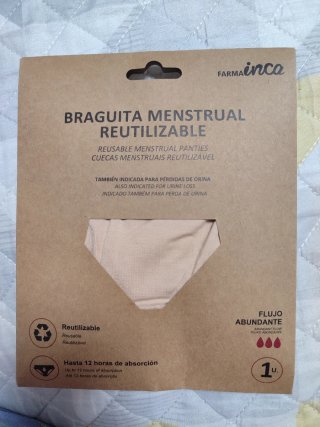 Braguita Menstrual Reutilizable Farmainca