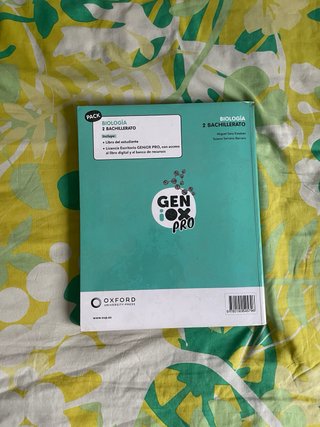 Libro de Biología 2.º Bachillerato – Oxford GenioX
