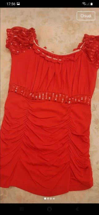 Maglia donna elegante rossa