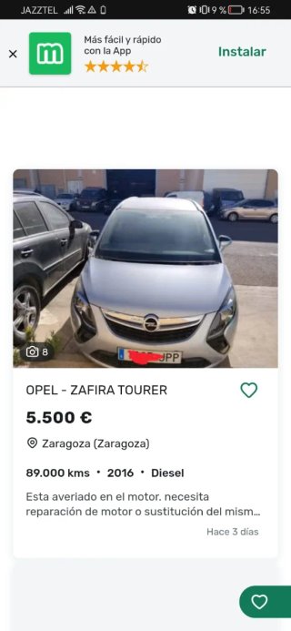 Opel Zafira Tourer 2016