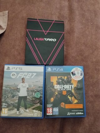 Lote 2 Juegos PS4/PS5: FIFA 27 y Black Ops 4