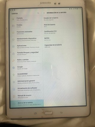 Samsung Galaxy Tab A SM-T555 Blanca