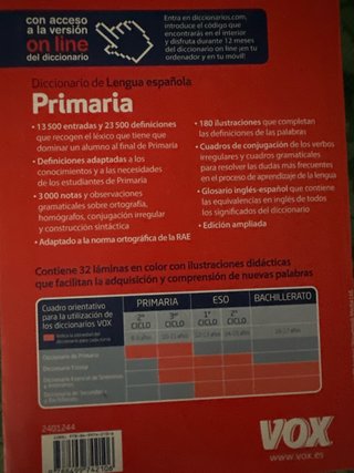 Diccionario Primaria lengua española