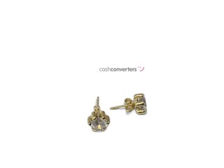 pendientes oro 18k con piedra