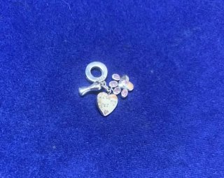 Charm Corazón Huella Hueso Perro Pulsera Pandora