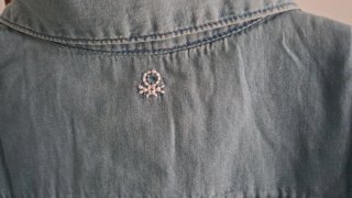 Camisa Vaquera niña  Benetton.  10-11 años
